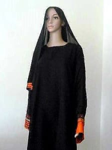 Muslim Lady Abaya Long Dress Black Nidha Nada Jilbab Khimar Burqa