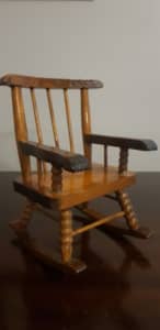 A Wooden Dolls/Bear Large Toy Rocking Chair..As New