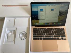 MacBook Air M1, SSD 256GB, Rose Gold, Never Used, 1 Cycle count