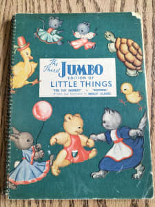 Antique children's book THE THIRD JUMBO EDITION OF LITTLE THINGS