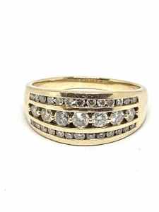 10ct Yellow Gold 1Carat TDW Diamond Ring 💍 💎 Revesby Bankstown Area Preview