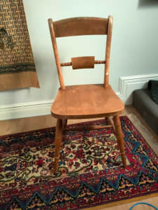 Wooden antique style whelsh miners chair