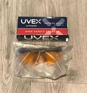 (Brand new sealed) Honeywell UVEX safety blue light blocking glasses