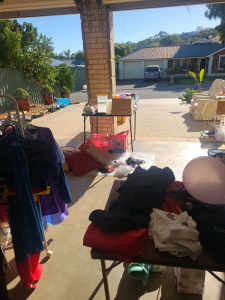 Garage sale on today