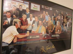 The Legends Bar framed Print