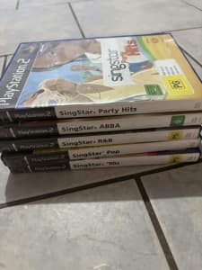 Sing Star games see description for prices