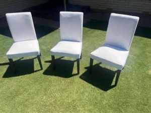 3 x IKEA Henriksdal dining chairs with removable covers