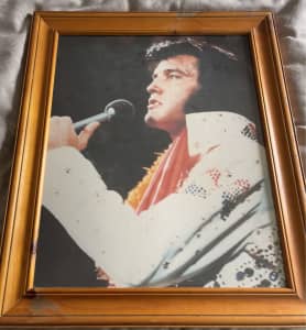 Beautiful Elvis picture framed