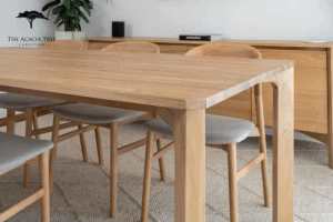 Achilles Solid American Oak Dining Table 2 SIZES brand new