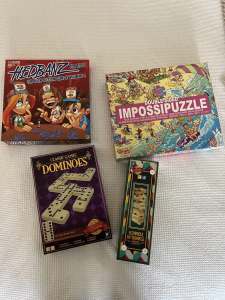 perfect condition puzzles/ board games