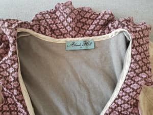 Alannah Hill Cardigan Cream/Pink/Brown size 8 Collector's Item