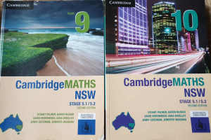 Text books Cambridge Maths Year 9 & 10