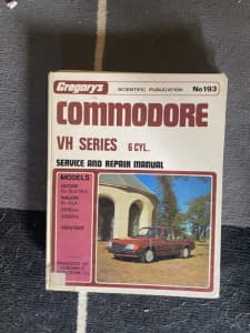 Holden Commodore VH 6 cyl Gregorys hardcover workshop manual