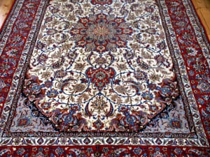 Genuine Isfahan Persian Carpet - Stored 20 years