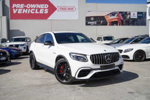 2018 Mercedes-Benz GLC-Class C253 GLC63 AMG Coupe SPEEDSHIFT MCT 4MATIC+ S White 9 Speed