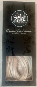 Zala 26”Platinum Blonde Clip In ponytail Hair Extensions - Human Hair