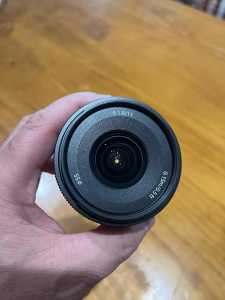 Sony 11mm f1.8 lens