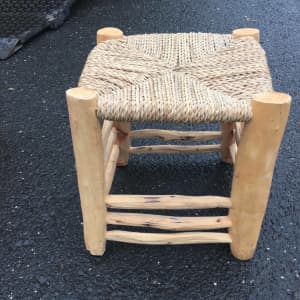 woven rope stool, low stool, SALE 50% off listed price