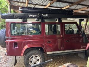 Land Rover Defender Roof Rack & Ladder Full Size for 110