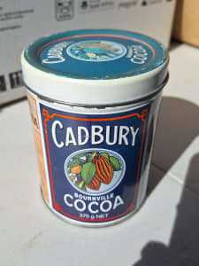 Iconic Tasmanian Cadbury Cocoa tin 