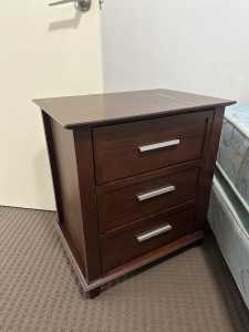 3 Draw Wooden Drawers