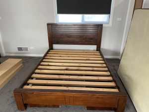 FREE Sturdy wood bed frame / base queen with drawers