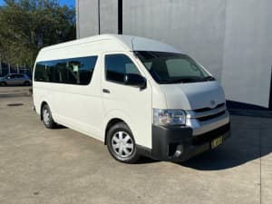 2017 Toyota HiAce High Roof Super LWB White Automatic Bus