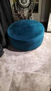Foot Stool Teale in colour