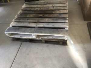 2 x Solid timber pallets Non Negotable