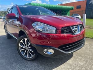 2010 Nissan Dualis J10 Series II +2 TI (4x2) Red 6 Speed CVT Auto Sequential Wagon