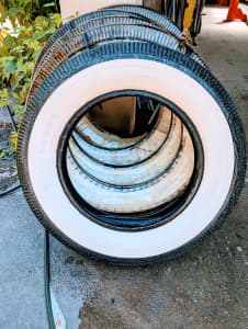 Vintage whitewall tyres 19 inch