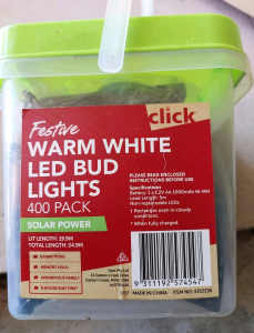 400 LED Warm White Solar garden Lights
