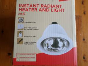 Bathroom Instant Radiant Heater And Light. NEW IN BOX