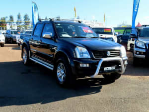 2005 Holden Rodeo RA MY05 LT Crew Cab 4x2 Black 4 Speed Automatic Utility