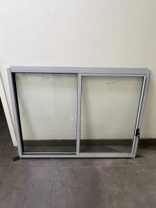 900Hx1210W sliding window in APO grey frame colour, Wetherill Park