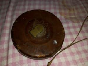 Hockley Abbey 56ft antique brass & cloth measuring tape
