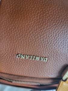 DA MILANO pure leather laptop bag 