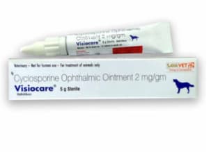 Visiocare 5gm Tube Eye Ointment Cyclosporine 2mg/gm Dogs *Optimmune