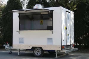 3m box mobile food truck cart caravan travel trailer scooter kiosk