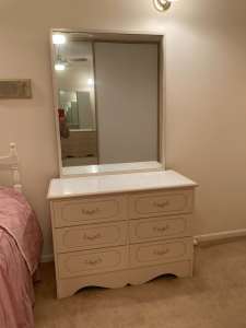 Dressing Table with Large Mirror - As New