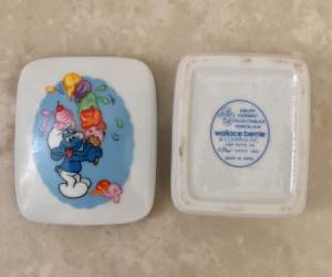 Smurfs Vintage Ceramic Trinket Box