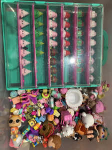 Various Shopkins, Petkins, LOL dolls bundle