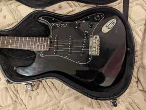 Rare Cole Clark Guardian Stratocaster Style Black Electric Guitar