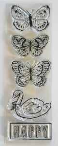 Butterfly stamp and Die-Cuts/Toppers