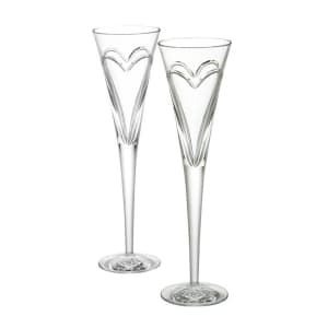 BRAND NEW WATERFORD CRYSTAL CHAMPAGNE FLUTES PAIR