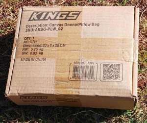 1x NEW Kings Doona/Pillow Canvas Bag 400gsm in sealed box & 1 pre-used