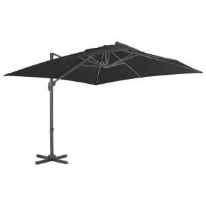 Cantilever Umbrella with Aluminium Pole 300 x 300 cm Anthracite