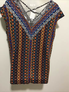 Brand New Rockman’s Multicoloured Top size M Great for Gift RRP $39.99
