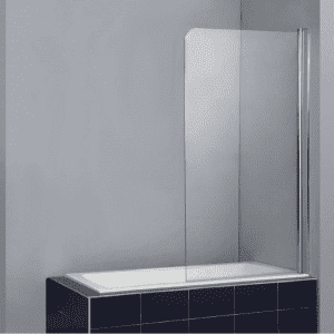 PIVOT SHOWER GLASS PANEL BATH SCREEN DIY 1500h x 850w GoldCoast $220