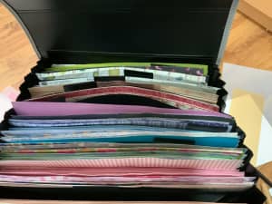 Over 7kg of 12 x 12 Scrapbooking Pages in Expanding File